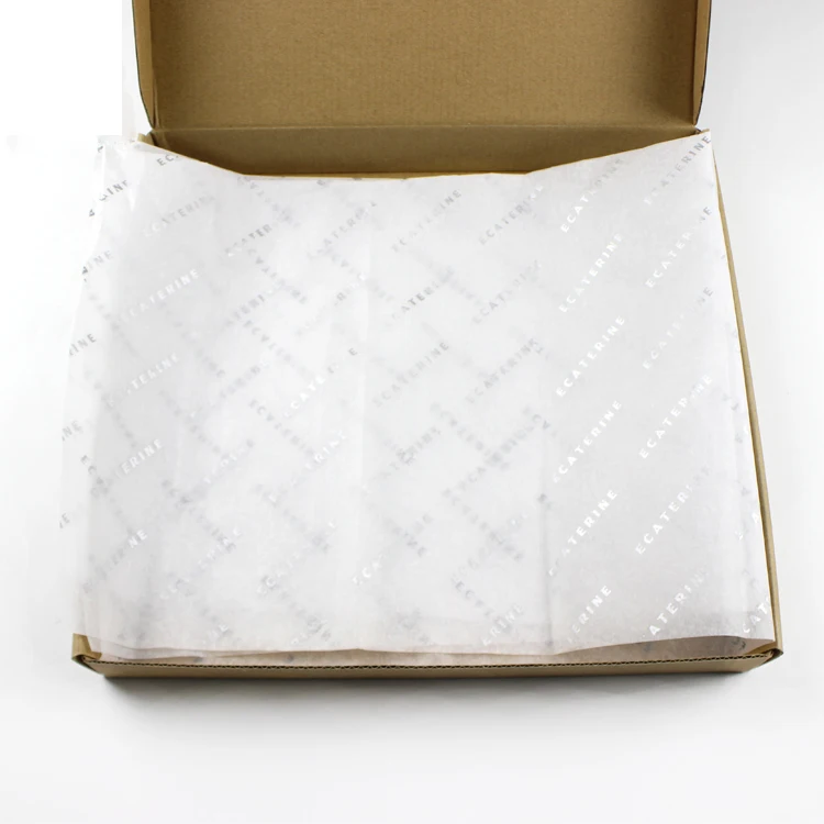 
Sliver Logo Custom Printed Tissue Wrappers For Popular Product Packaging 