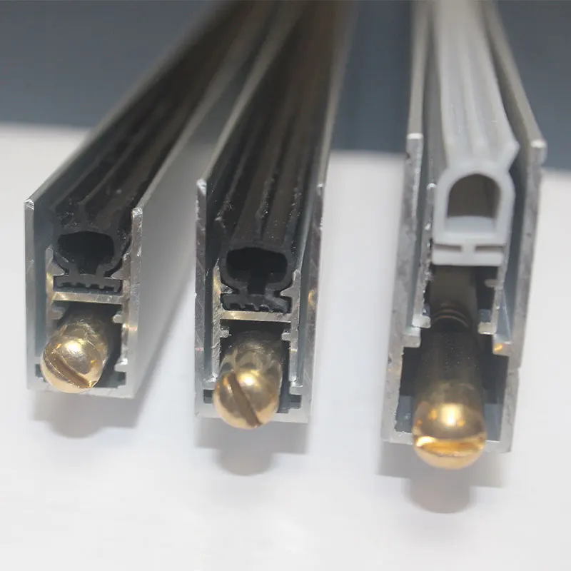 Wind water cut sound proof Aluminum automatic door bottom drop down seal stopper/under door seal