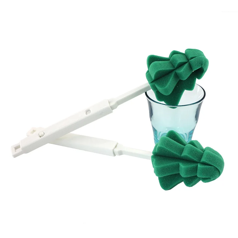 High Quality Long Steel Handled Cotton Tip Nylon Water Bottle Cleaning Brush