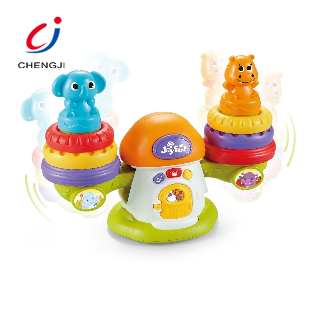 Juguetes light up baby educational toys play game musical baby balance stacking toys