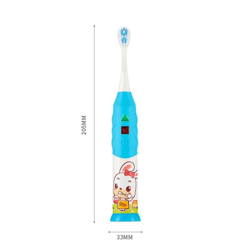 High Quality Cartoon Oral Care Soft Round Head Sonic Kid Rotary Electric Toothbrush With Led
