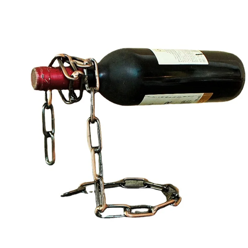 Magic Chain Wine Rack Floating Wine Bottle Holder Glass Holder Wine Stand Rack