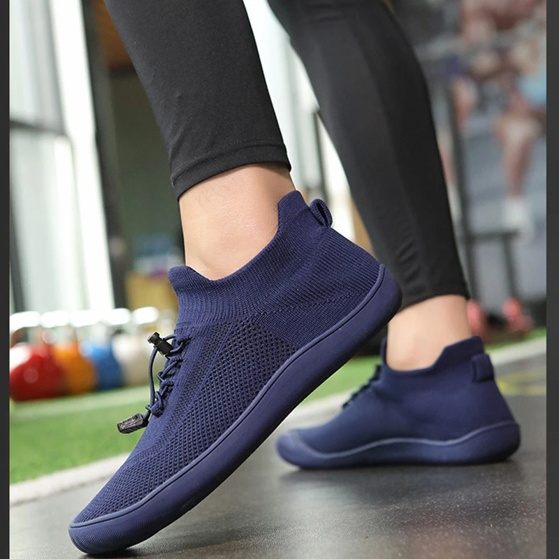 New Wide Palm Fly Woven Casual Shoes Comfortable Breathable Sports Weightlifting Shoes for Summer Barefoot Loose Design