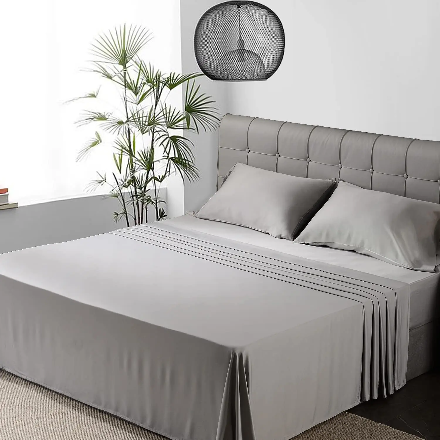 Customized Cotton Color Percale Cotton Sheets Hotel Flat Sheet Hotel Bed Sheet with Pillow Case and Pillow Shams 40 Adults Plain