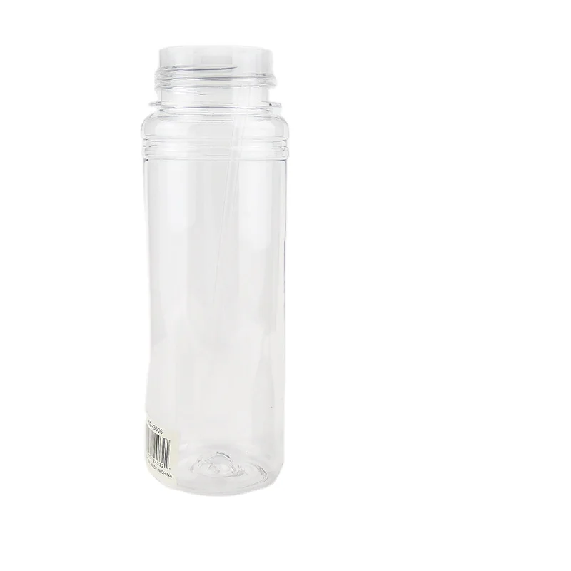 Motivational Plastic 16oz Water Bottle With Time Marker Straw for Fitness Gym Sports