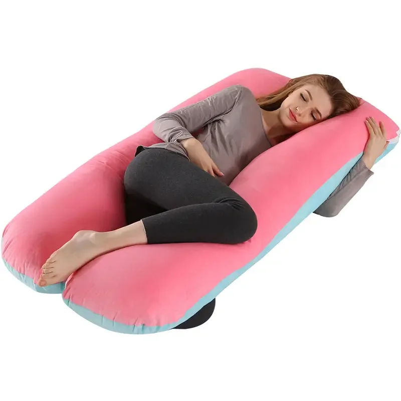 Hot Sale Full Body Memory Foam Pregnant Women Support Body Pillow Washable U Shape Pregnant Long Body Maternity Pillow