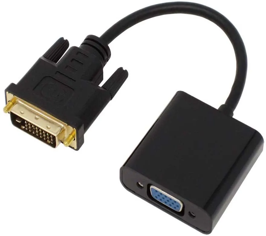 
DVI TO VGA Adapter dvi 24+1 to vga cable adapter converter for Computer Projector Laptop TV 