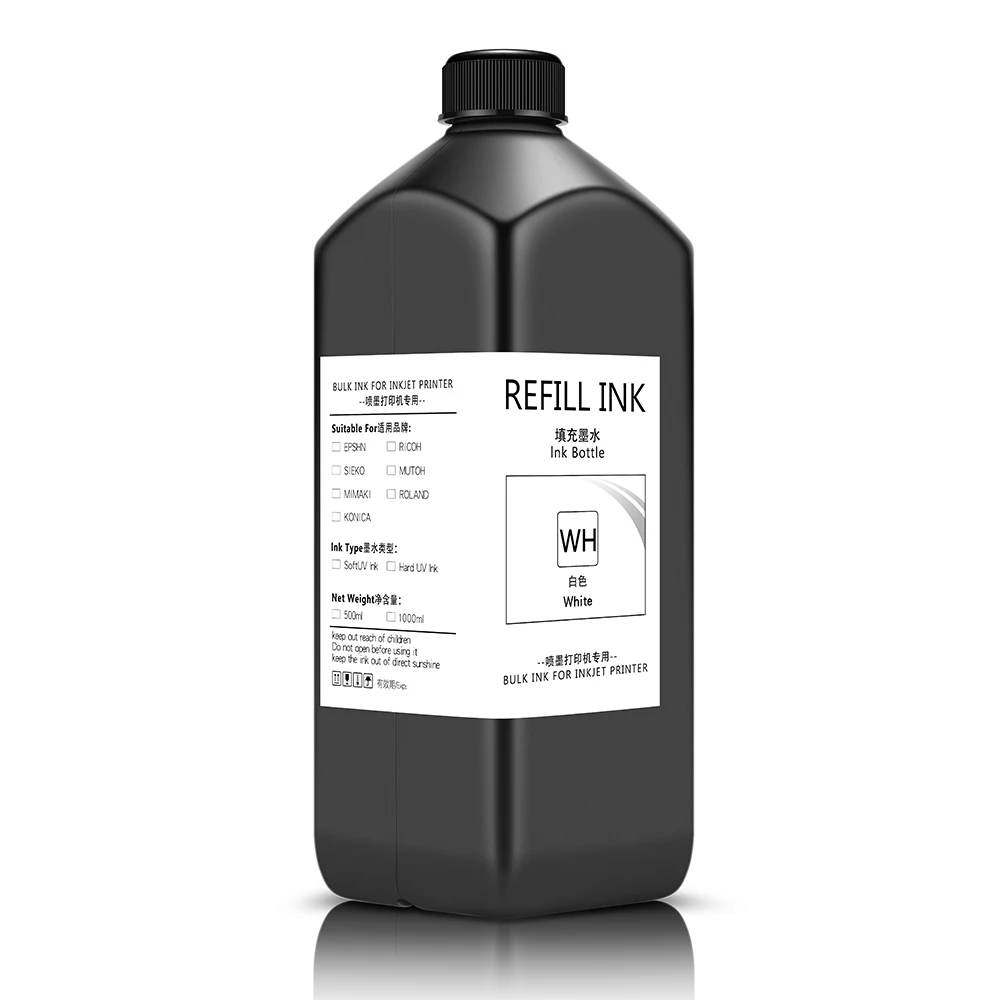 Ocbestjet Matelic Offset Hard Pvc Edge Banding 26099 UV LED Ink & Varnish For Ricoh Gen 5 T Shirt Printing Machine Printer