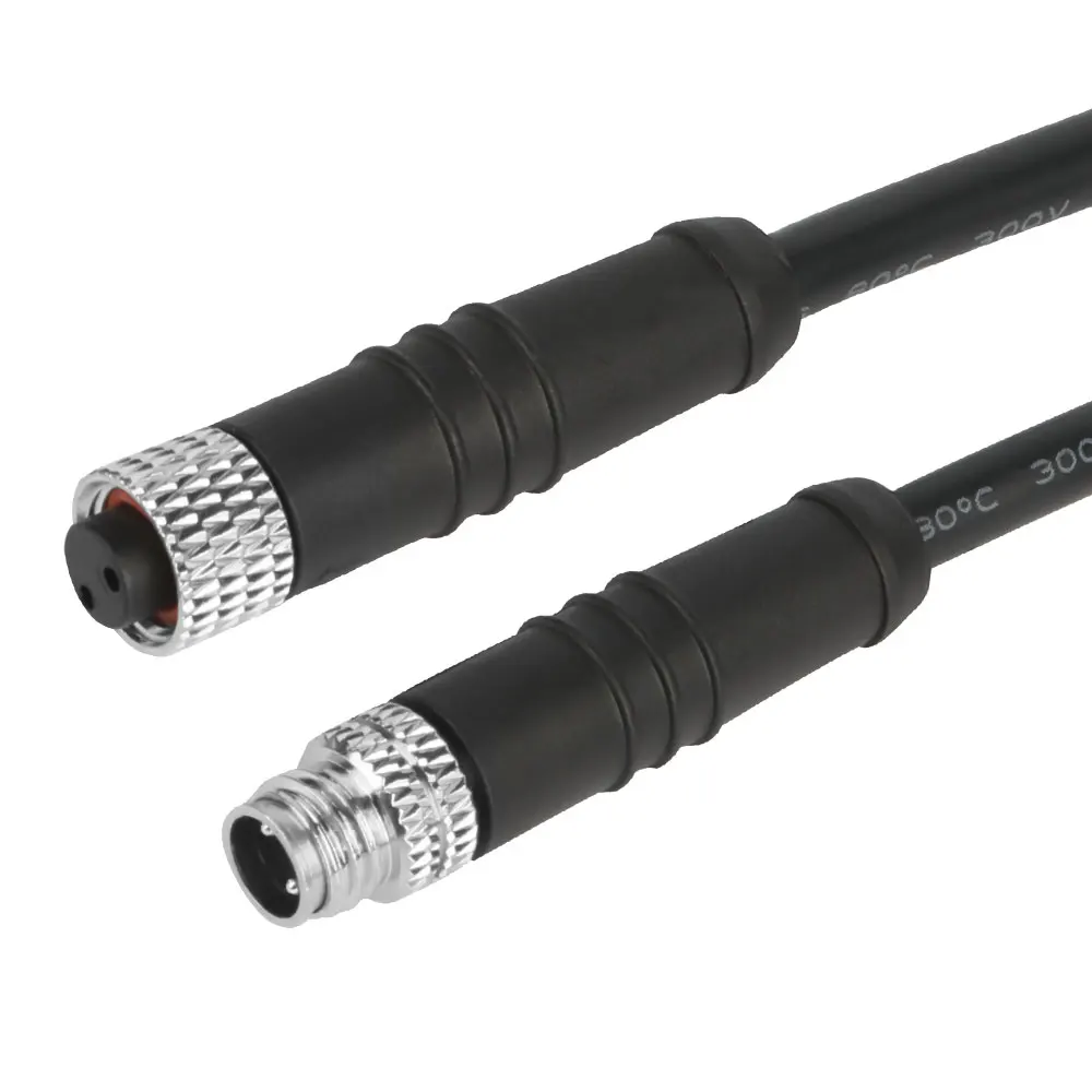 Direct Supplier 2 3 4 Pin m8 waterproof wire connector m8 2 pin connector