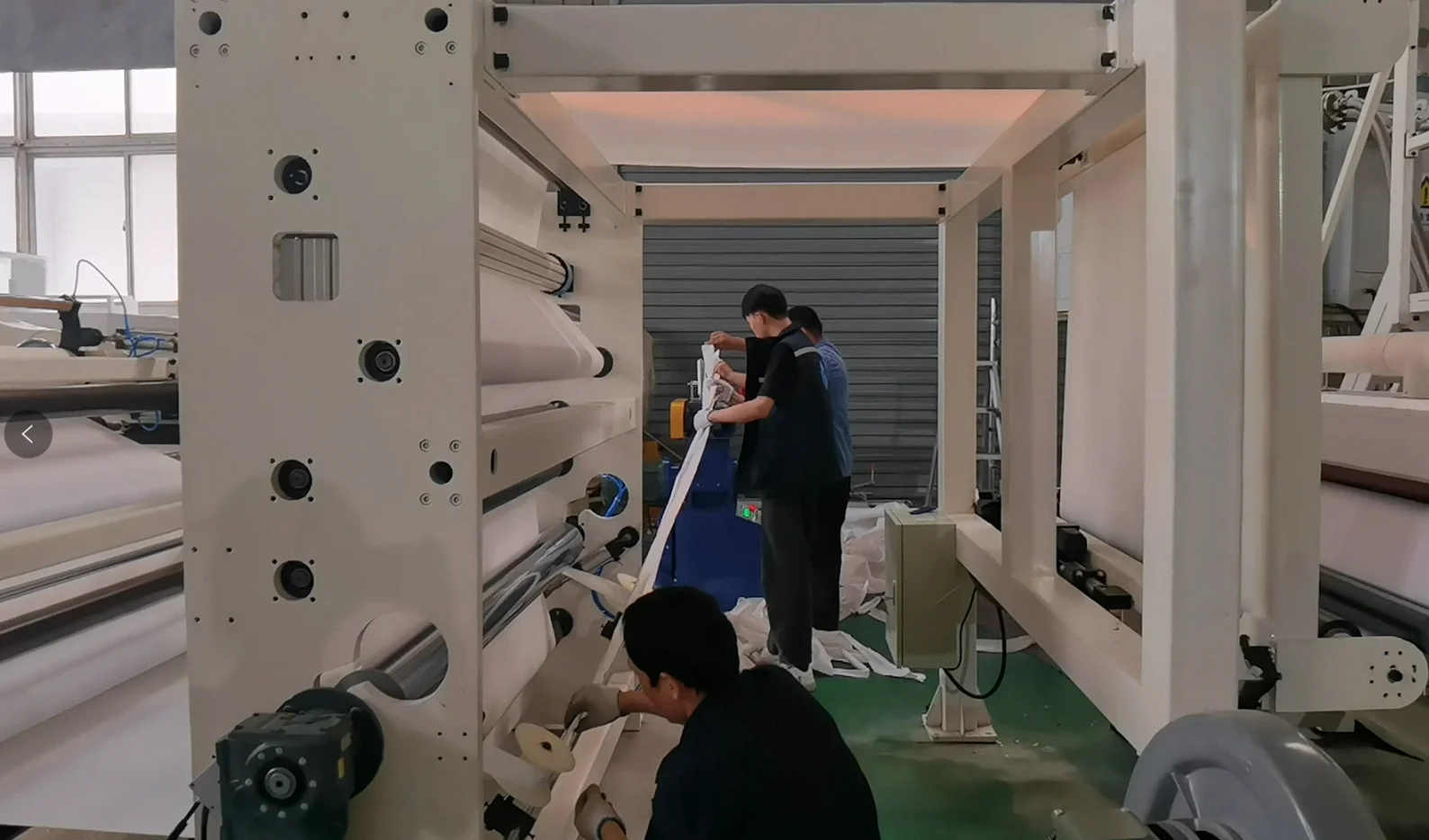 3200mm co-extrusion lamination PVC powder coating machine for food flexible