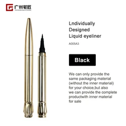 50pcs moq private label Custom logo liquid eyeliner pencil  glitter waterproof eyeliner pen black bulk eyelash sticker