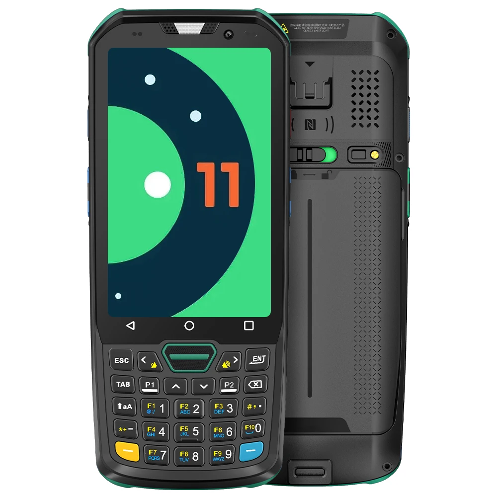 Handheld PDA Android 11 IP68 Barcode Scanner Inventory Machine PDA 1D/2D/QR Scanner Date Collector 4G WiFi Blue tooth NFC PDAs
