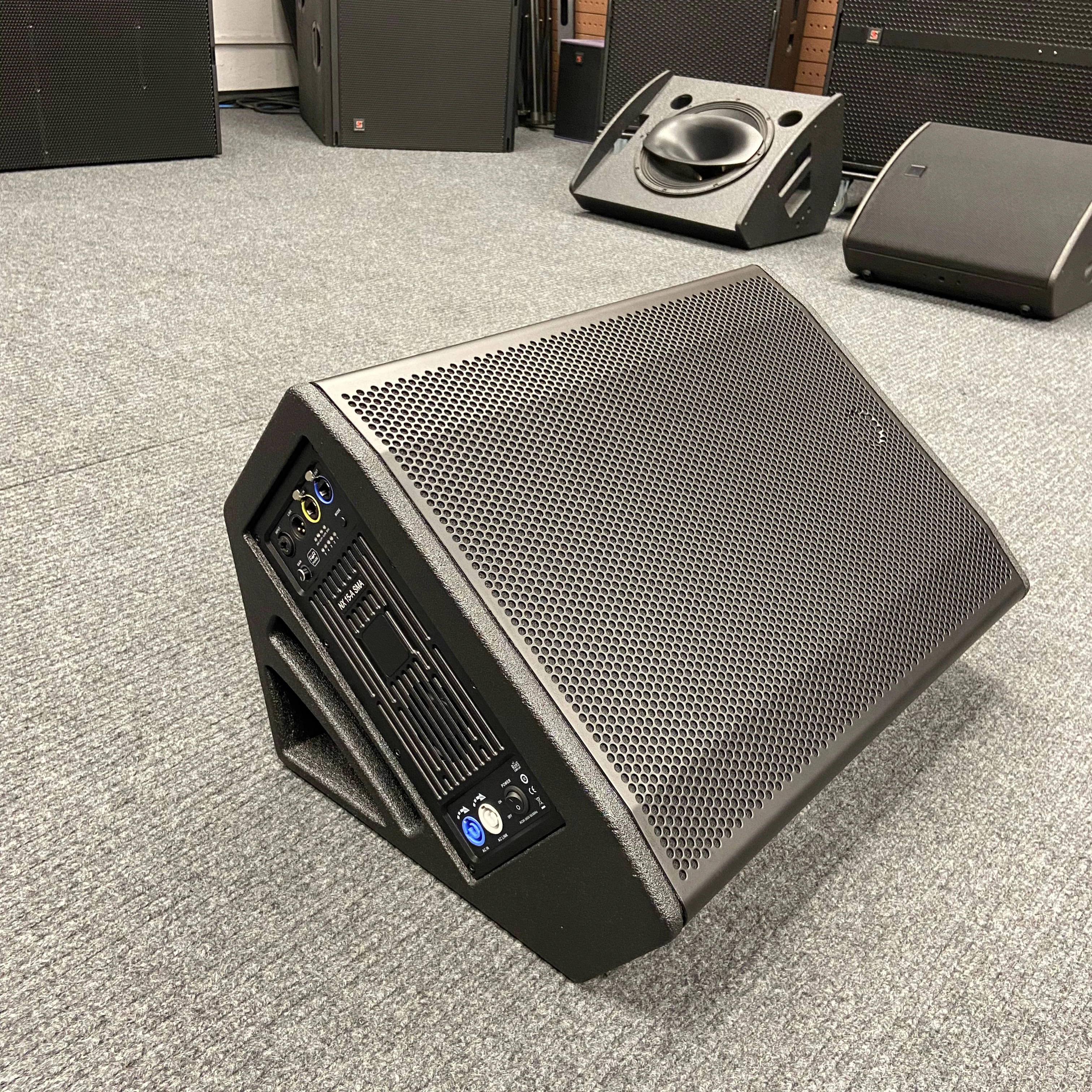 2024 New 15-Inch Coaxial Monitor Speaker for Outdoor Concerts Professional Audio PA System with Video & Lighting Sound