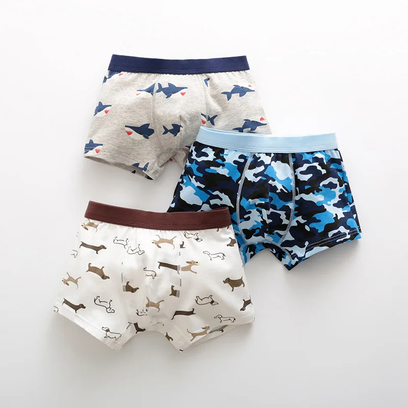 
Wholesale high quality organic cotton underwear boys cartoon panties briefs 3pcs/set 9U310 