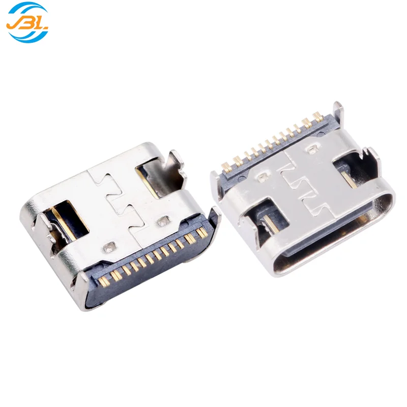 Однорядный TYPE-C 16-контактный гнездовой разъем четырехконтактный Dip от производителя, прямая высокая частота