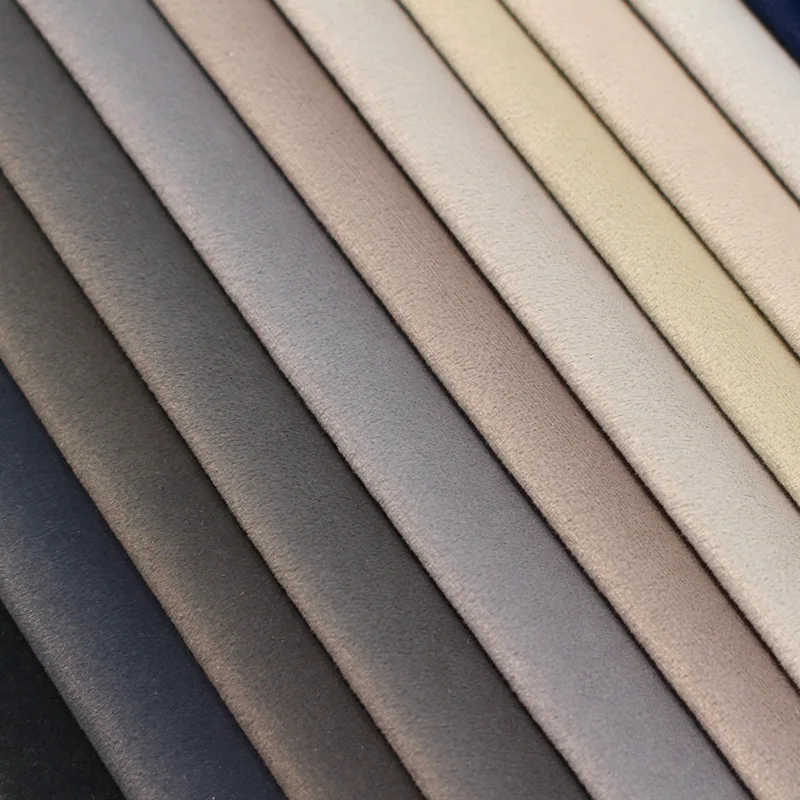 High Quality Velvet Fabrics Bright Color Comfortable Mosha Velvet Home Textile Sofa Fabric