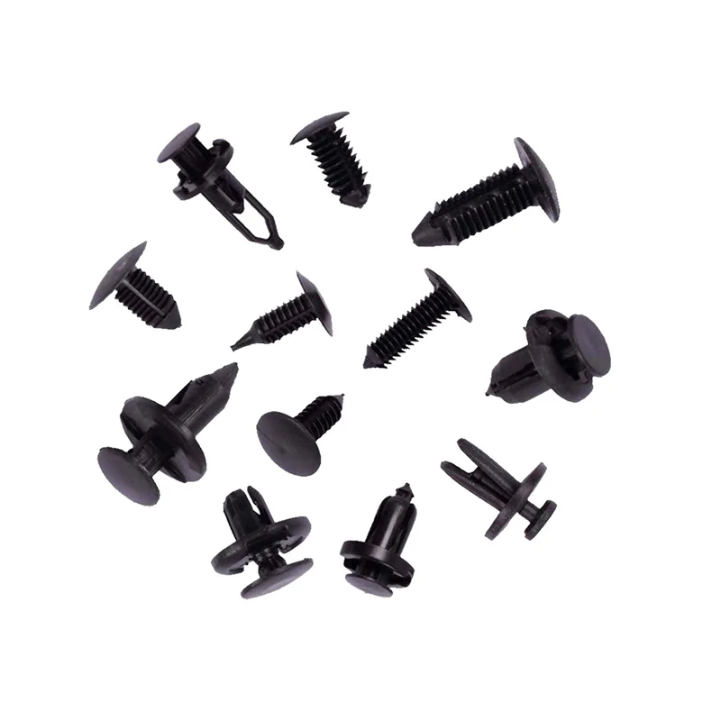 automotive Fender Rivets Black plastic fasteners and clips for car