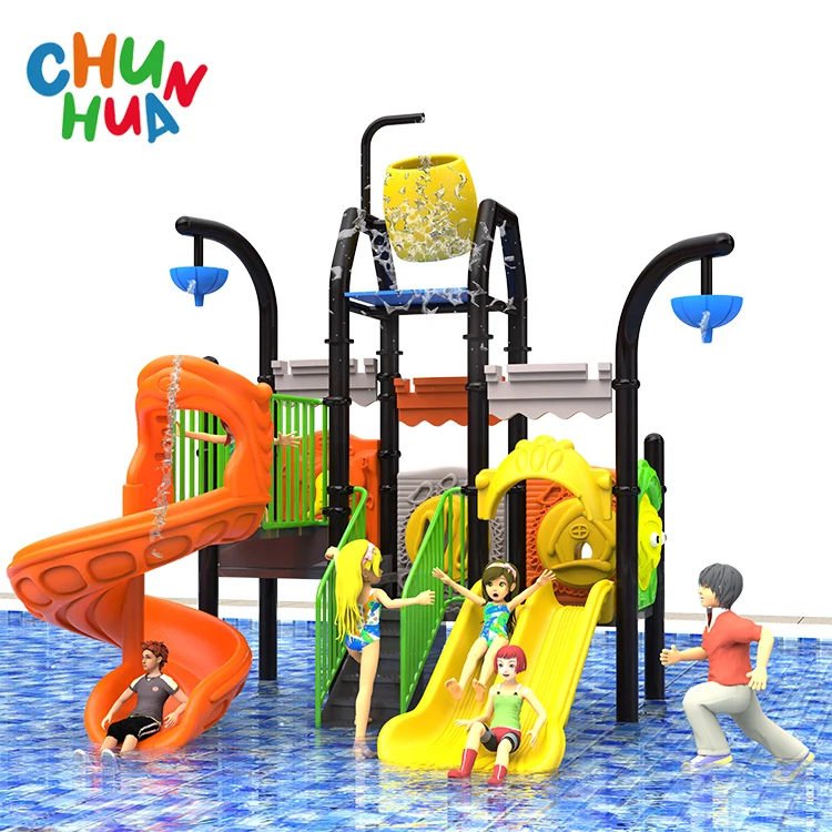 Custom Amusement Park Water Plastic Slides Games Outdoor Playground Play Water Park Swimming Pool