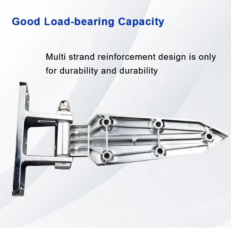 Adjustable 1460 Zinc Alloy Refrigerator Hinge Cold Storage Door Hinge with Industrial Design Polished Aluminum Material