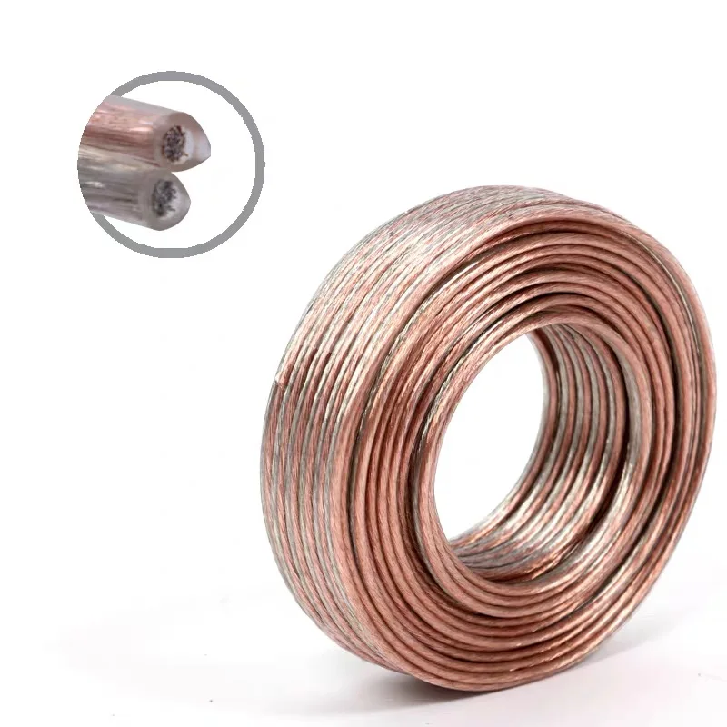 Hi-Fi Audio 12/14/16 Gauge Flat Speaker Wire for Amplifier Home theater KTV DJ System