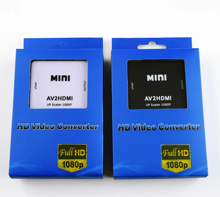  Высокое качество оптовая продажа 1080P 60 Гц мини-размер 1080p HDMI2AV HDMI в AV RCA видео аудио