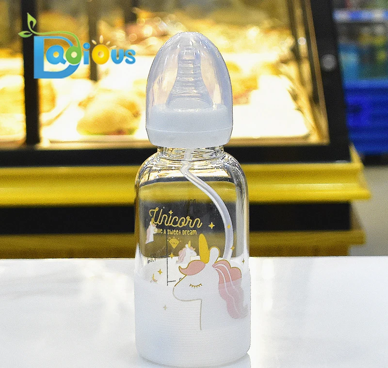 Wonderful Unicorn ABDL Bottle Glass Adult Baby Bottle for Feeding
