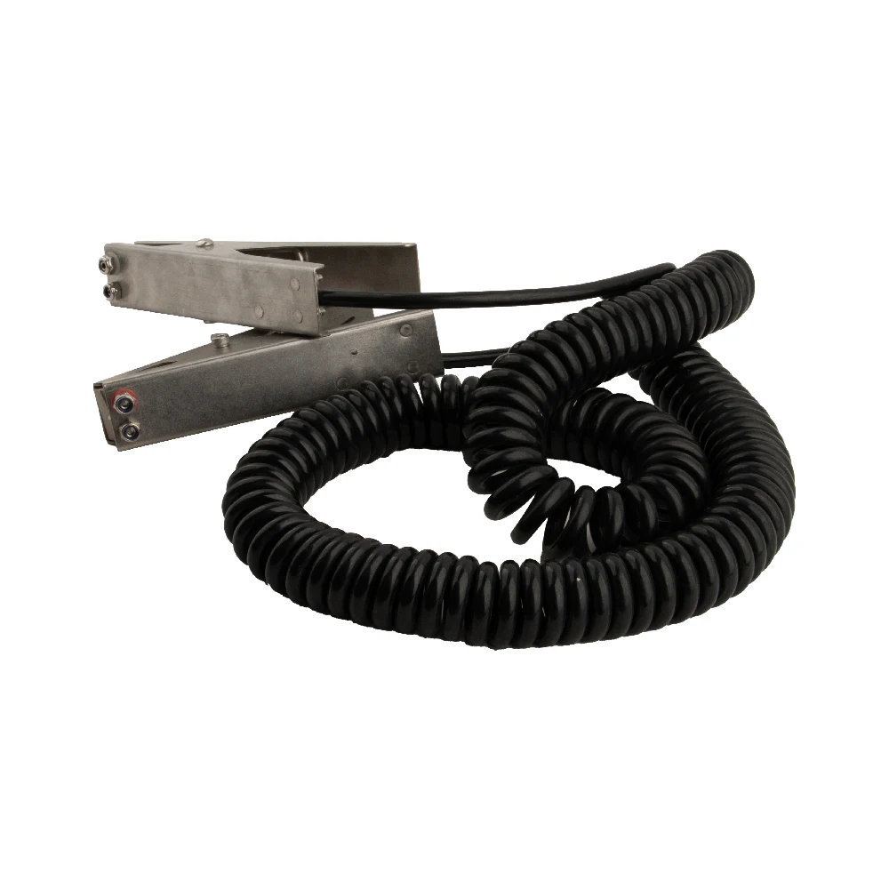 Static grounding cable grounding fixture stainless steel earth double clamp