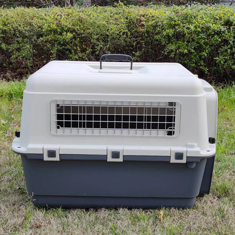 Pet travel and outdoor pet carry cage for cats and dogs plastic house pet cage air transport box