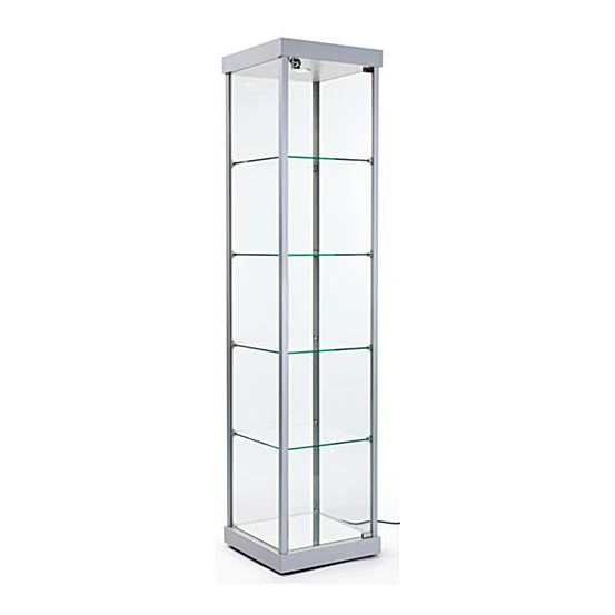 Retail store glass shelf cosmetic showcase display cabinet glass display showcase