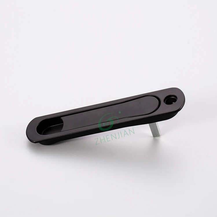 Zhenjian Hot Sale Black Upvc Pop Up Handle Furniture Handles Aluminum Sliding Window Handle Lock