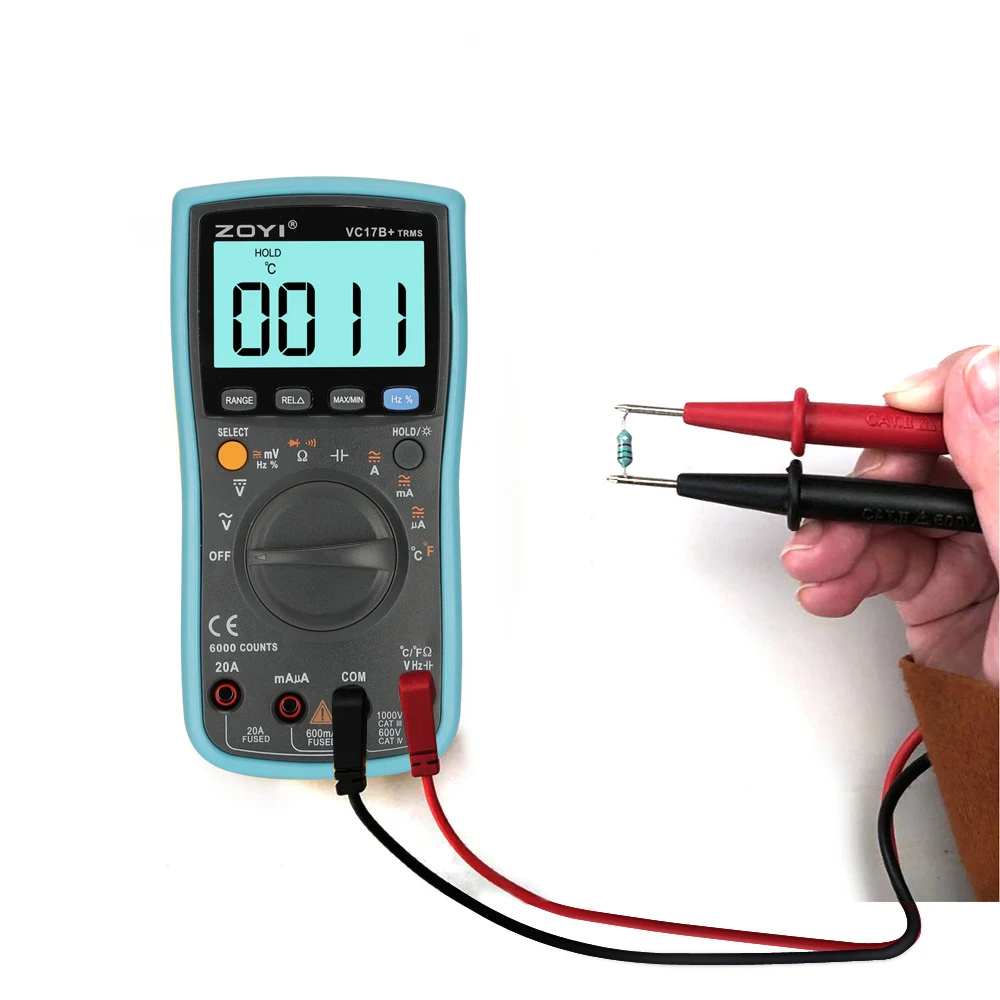 VC17B+ Digital Multimeter 6000 Counts Multimetro Multitester Digital Profesional Transistor Capacitor Tester