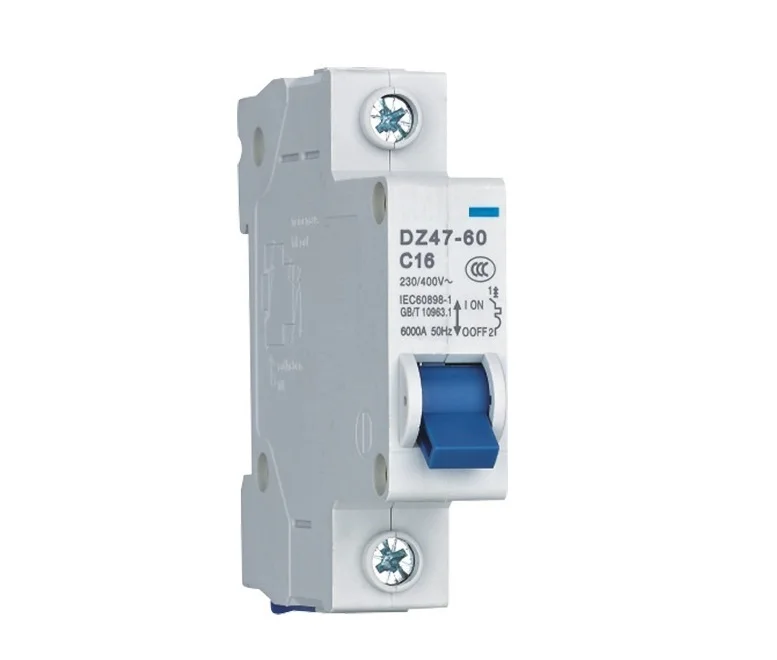 100% original DZ47-60 miniature circuit breaker 1P 6A for household