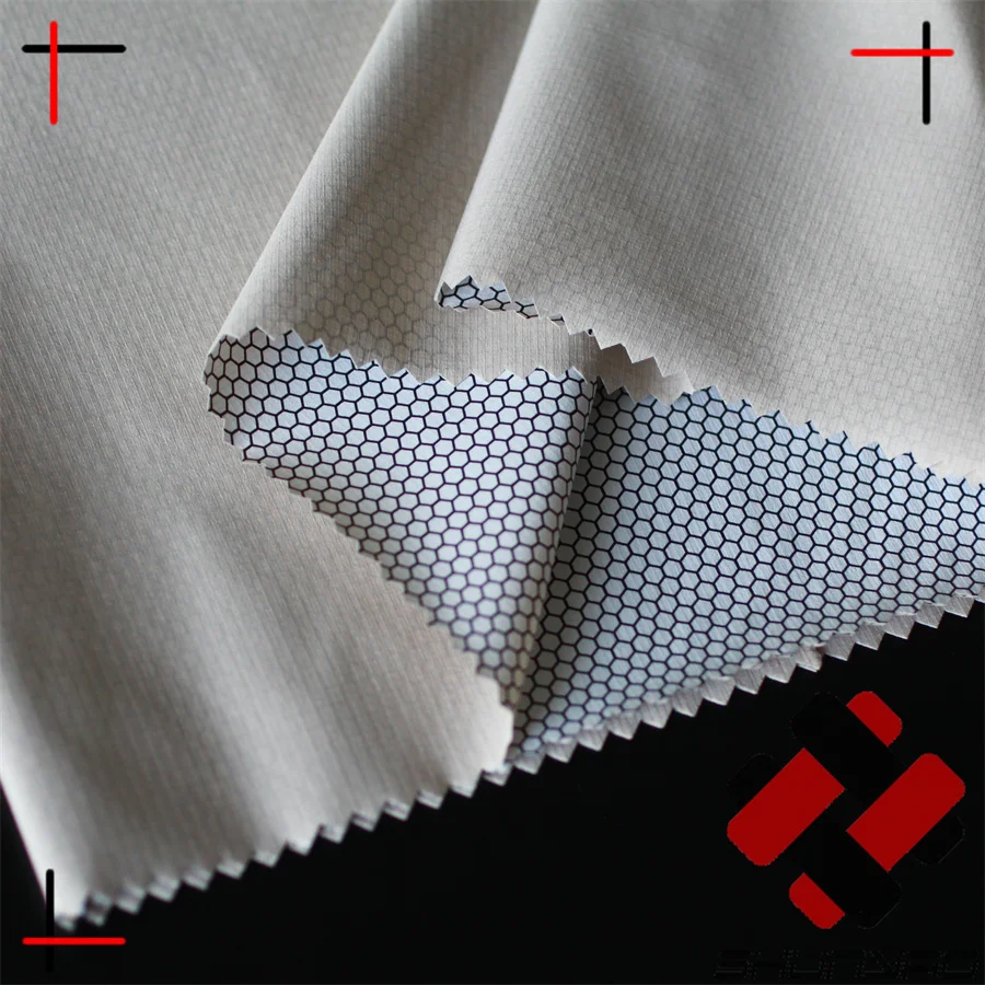 mechanical stretch 20D nylon ripstop 10K/10K membrance bonded waterproof and breathable fabric