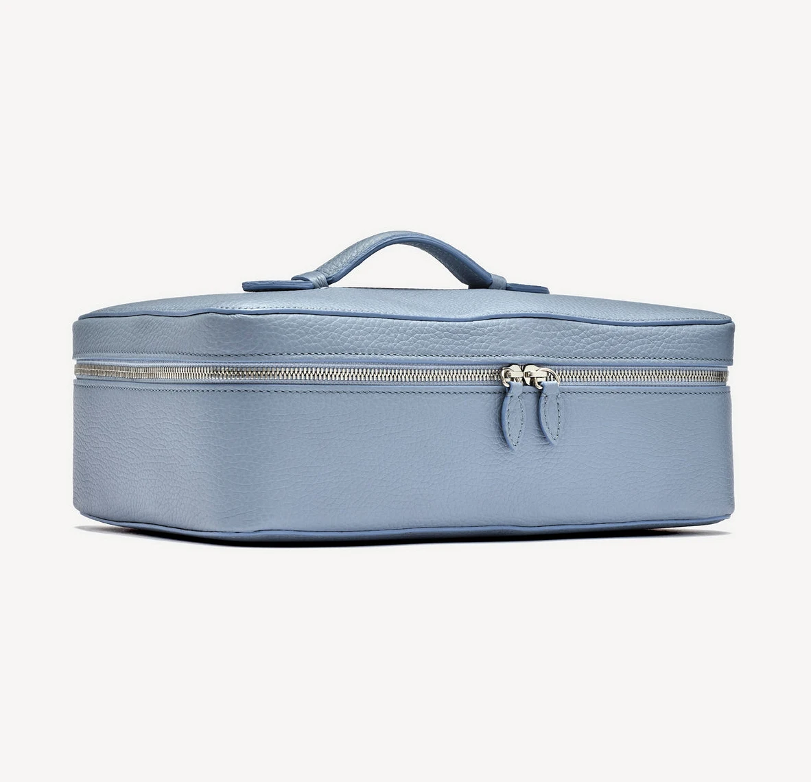 Fashion women customizable personalised handle vanity case travel pu vegan leather cosmetic bag