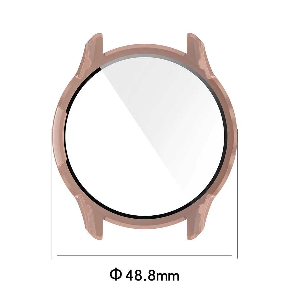 2 in 1 PC Case Cover With Tempered Glass Screen Protector For Garmin Forerunner955 Solar Case Cover