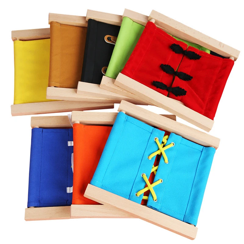 Early Childhood Dressing practice Montessori Materials Dressing Frame Toddler Materials Life Skill Toy