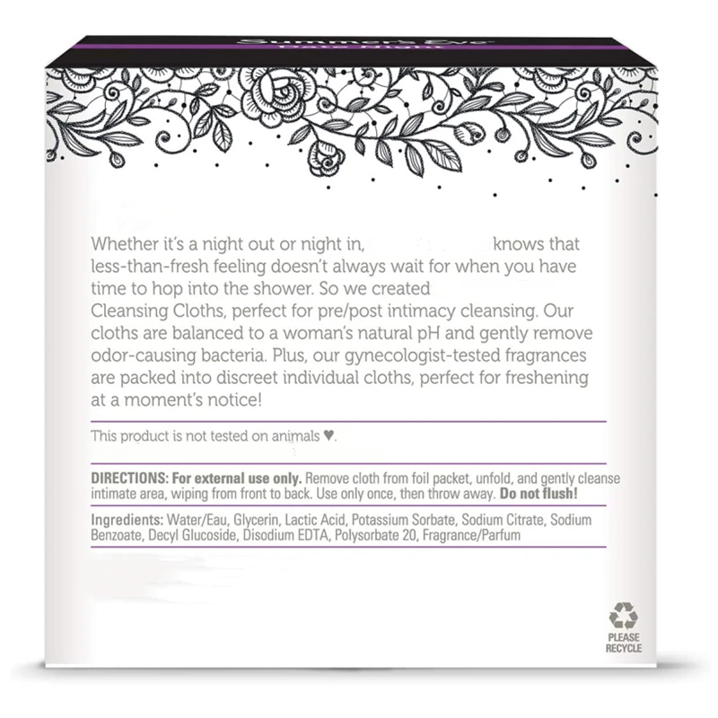 Compostable Biodegradable Unscented Organic Bamboo Flushable Feminine Intimate Hygiene Wet Wipes For Women