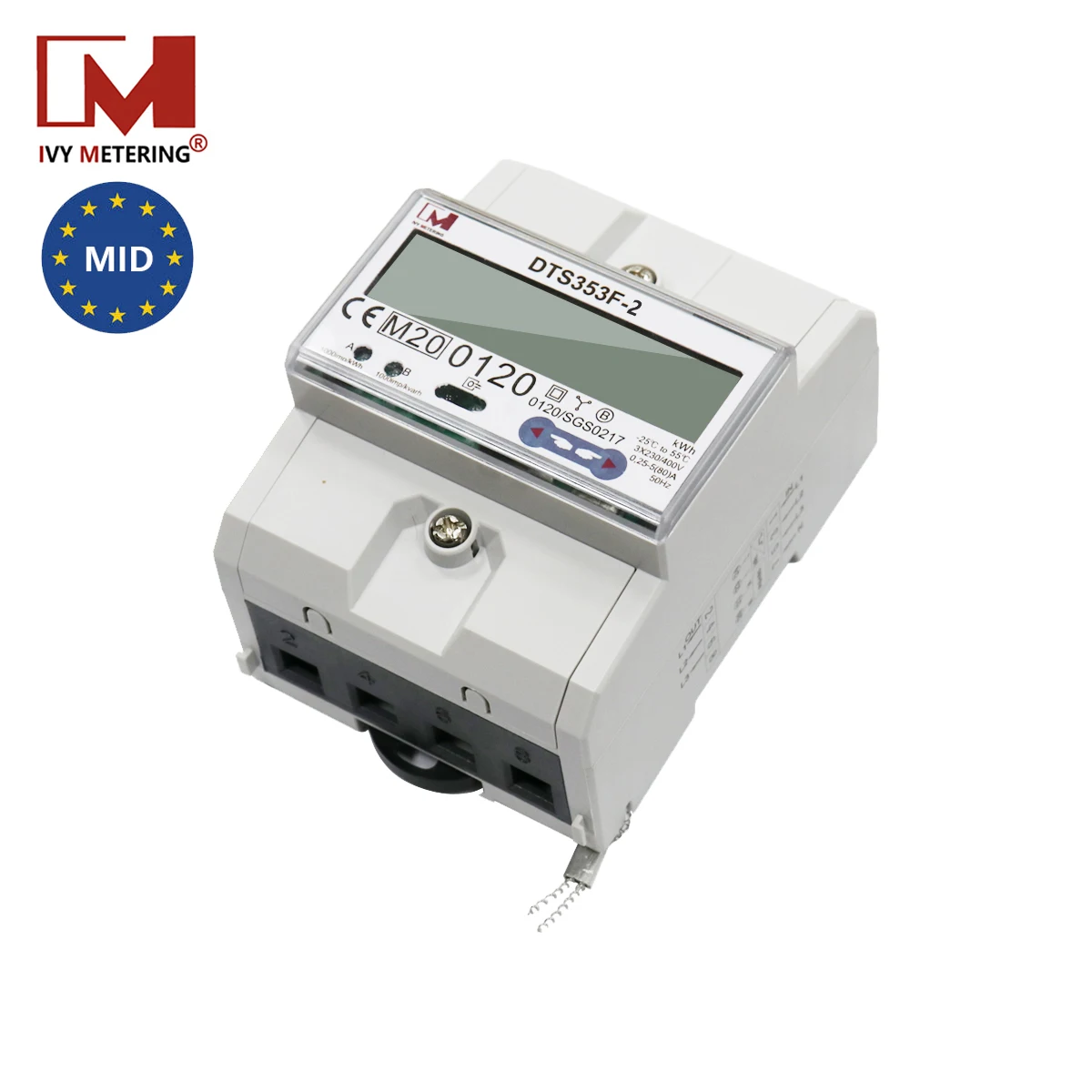 Система солнечной энергии трехфазный электронный измеритель Modbus с двунаправленным