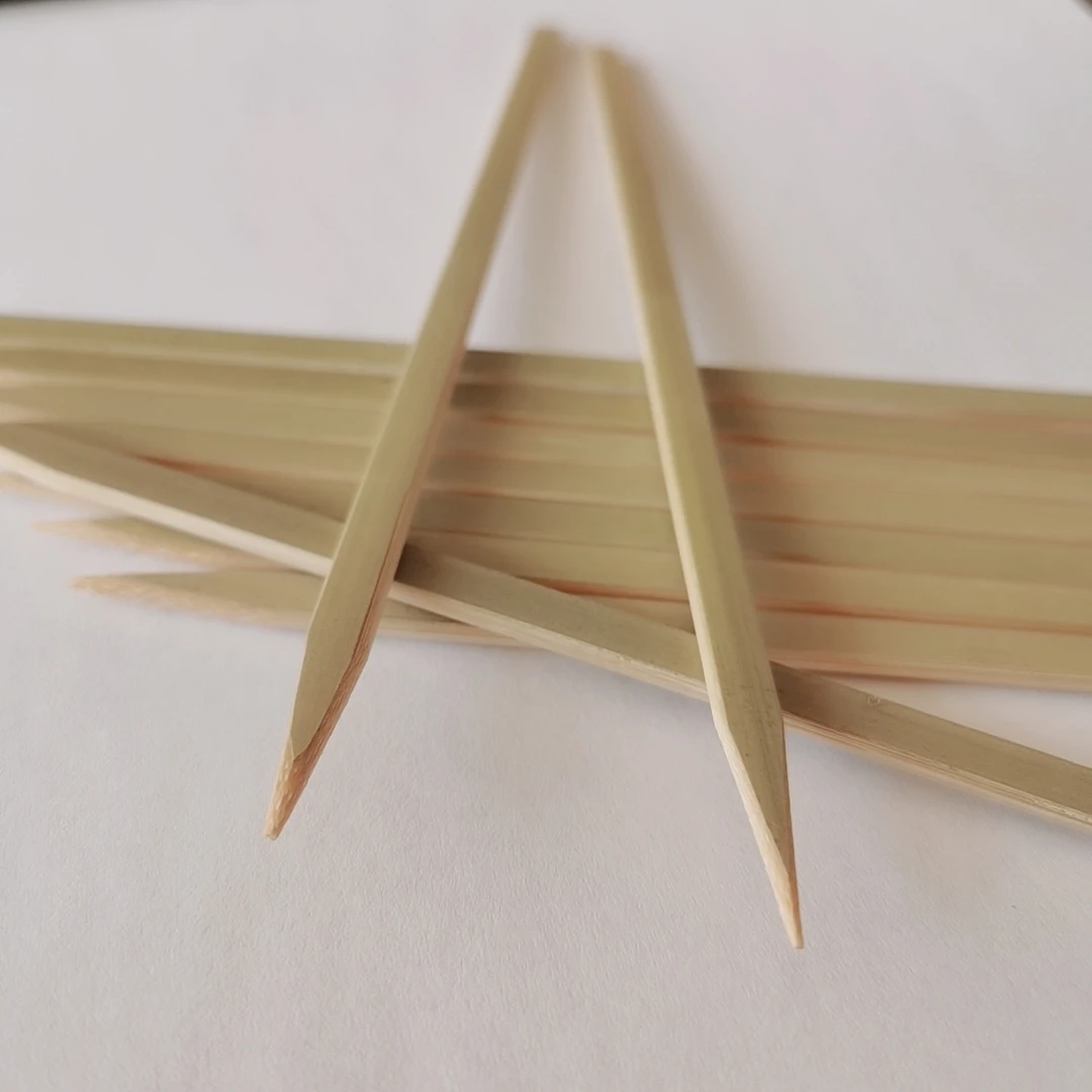Manufacturer Price Biodegradable Brazilian Kebab Barbecue Bamboo Stick Flat Skewer