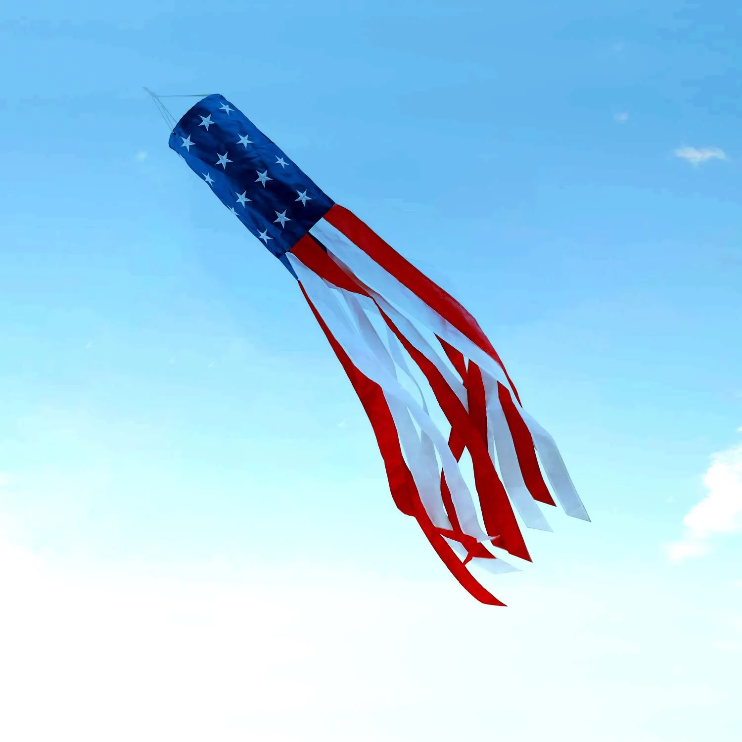 Custom American embroidered flag wind bag 40 inch outdoor decorated wind tunnel festival flag