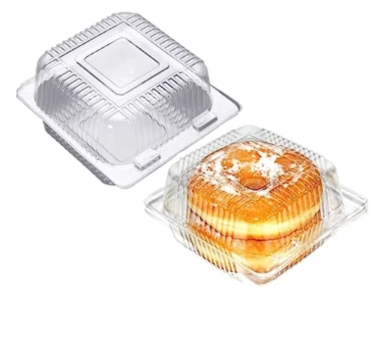 Clear Hinged Plastic Containers,Clamshell Food Containers, Burgers,Sandwich Cookies Take-Out Container