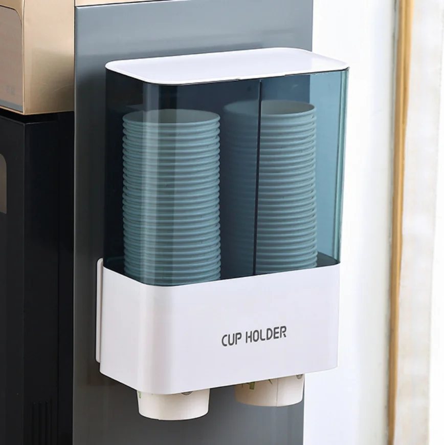 Wall Mounted Household Disposable Cup Holder Maximum 7.5 cm Paper Cup Dispenser