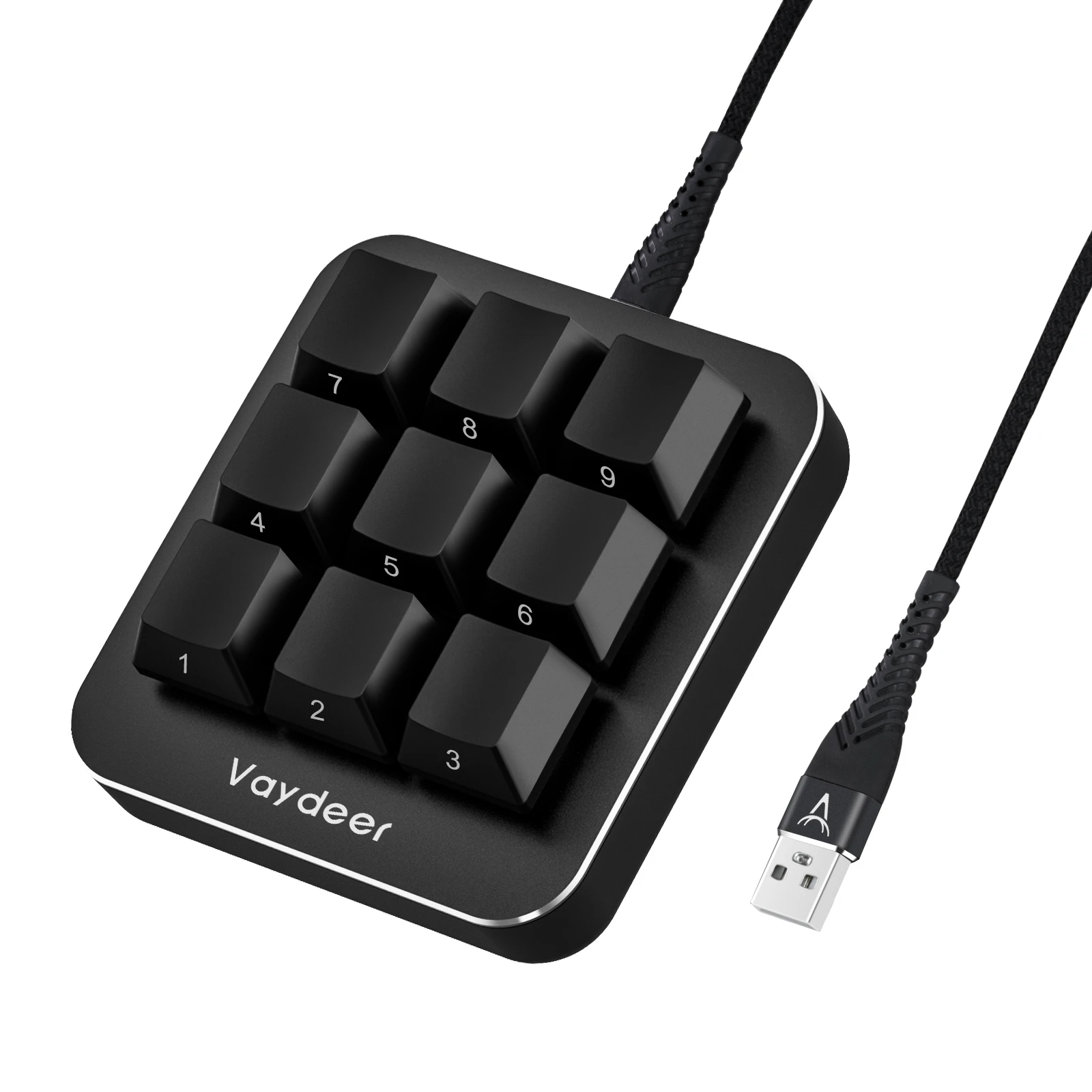 Vaydeer Fully Programmable Keys Keyboard Computer Mini One-Handed Small Smart Studio Mechanical Gaming Macro Keyboard