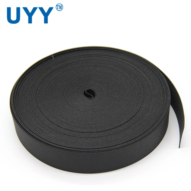 
Color Decorative Polyester Black 3cm Elastic Band for Clothing 