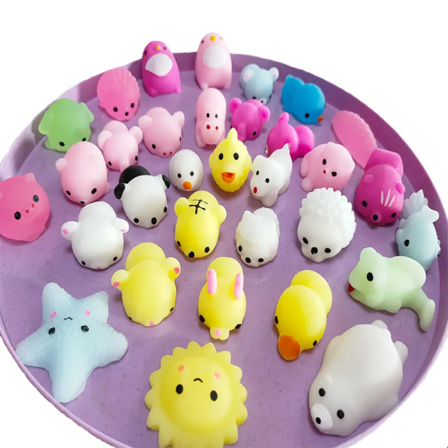 2021Hot Sal Mochi Squishy Animal Toys Stress Relief Toys Mochi Mini Animals Cat Cute Kawaii Toy Decompression Christmas Gift