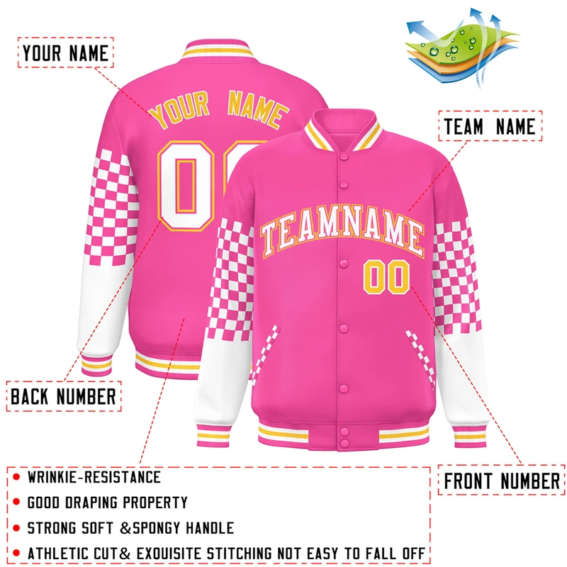 2024 Fashion High Quality Winter Windbreaker Coats Custom Varsity Sports Outfit Embroidered Baseball Jackets Coats