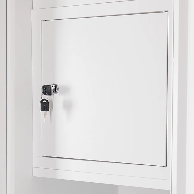 Luoyang Utop 3 doors indian style clothes wardrobe bedroom furniture embossed door steel locker with mirror storage  closet