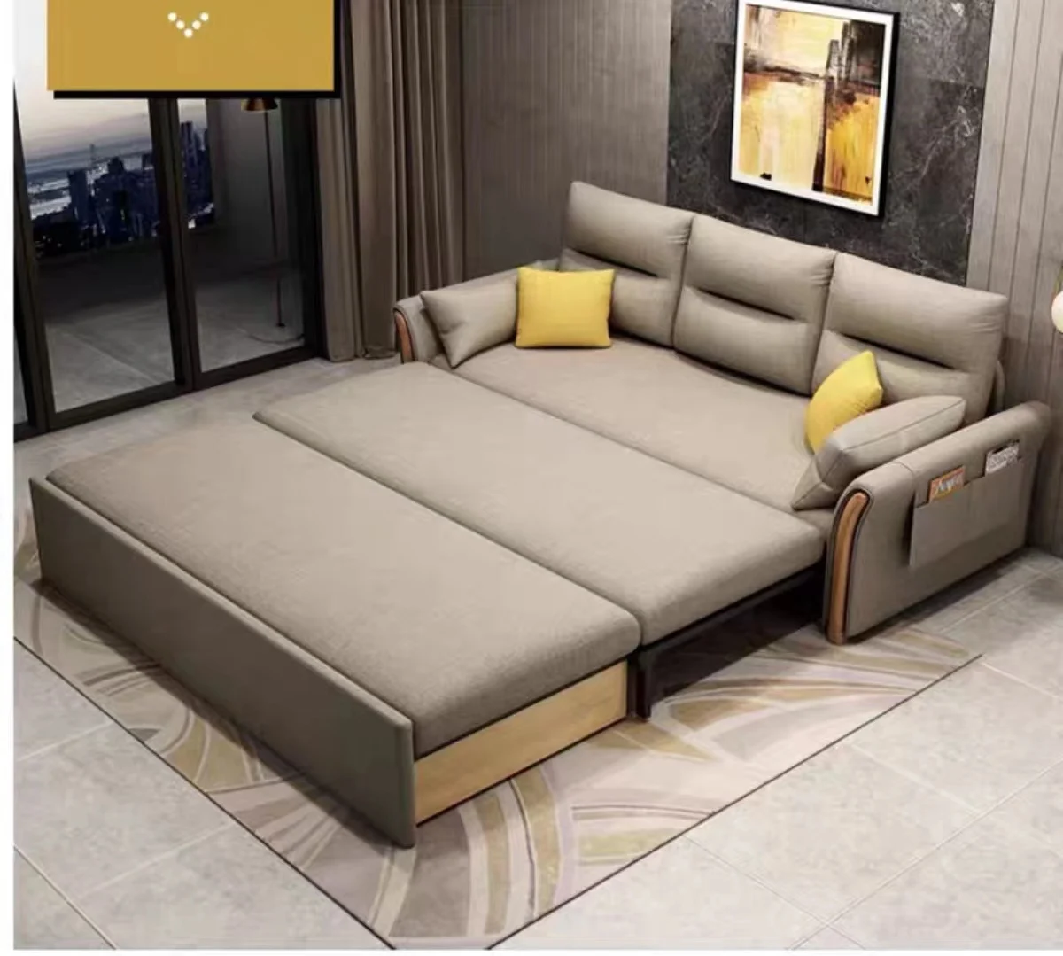 folding sofa bed sleeping 3 seater Sofa Sleeper Bed with storage for living room