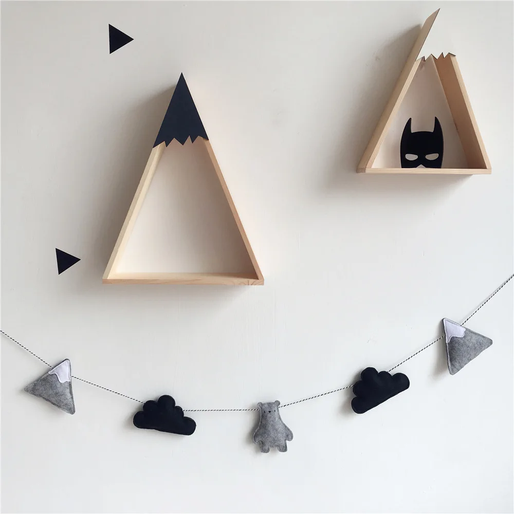 
Ins nordic style nursery decor wool felt kids room decor kids tent decor 