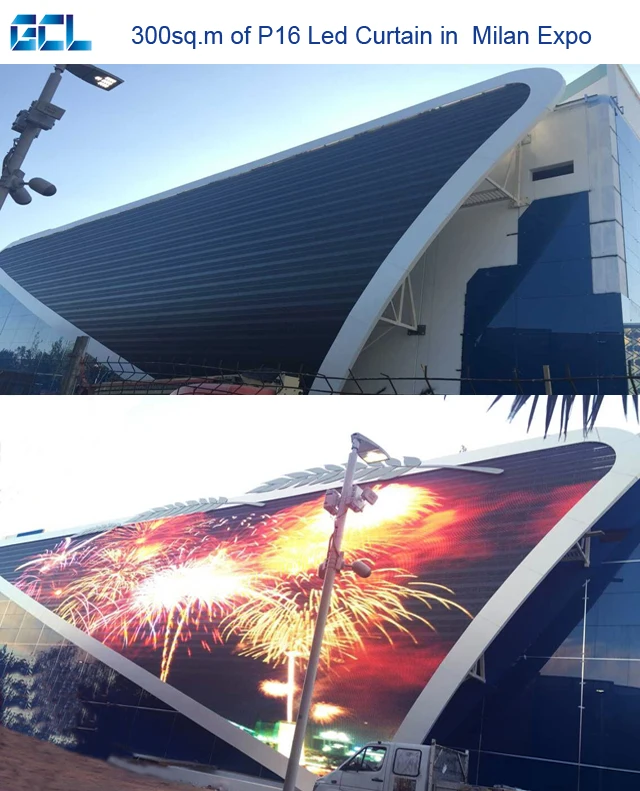 GCL Gmesh SMD 10.42 15.6 Outdoor LED Screen Led Mesh Screen Led Cube Display